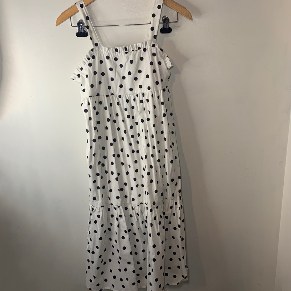 NWOT Kid’s Black & White Poka Dot Dress Size XL